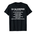 Soccer Goalkeeper Definition Soccer T-Shirt - Minimalist Print for Adults