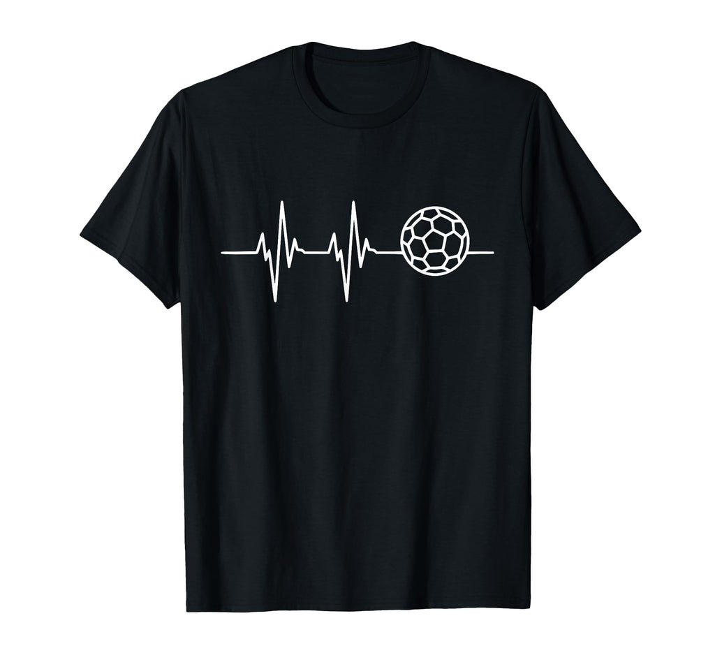 Heartbeat Soccer Ball T-Shirt - Fun Novelty Design Unisex
