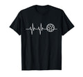 Heartbeat Soccer Ball T-Shirt - Fun Novelty Design Unisex