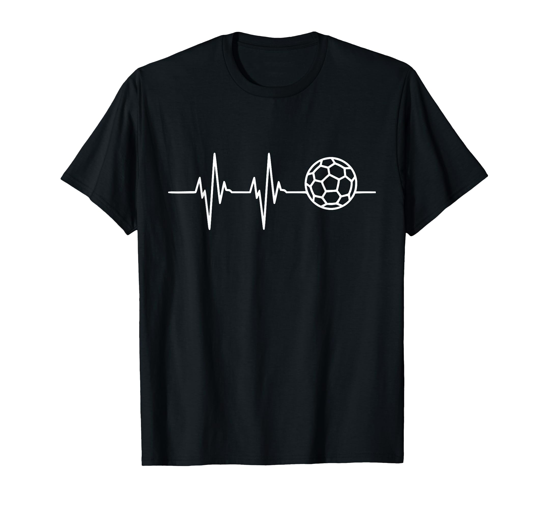 Heartbeat Soccer Ball T-Shirt - Fun Novelty Design Unisex