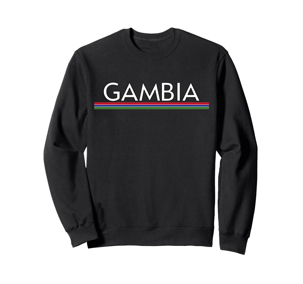 Gambia Flag Sports Soccer Sweatshirt - Aesthetic Graphic for Adults