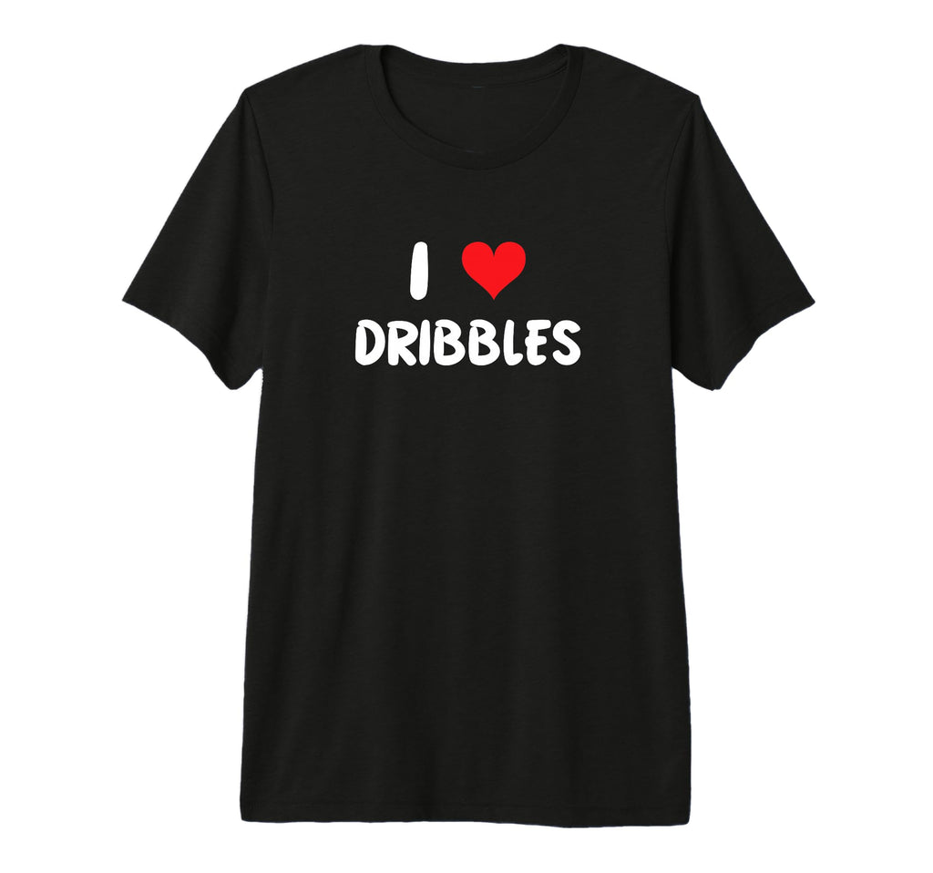 I Love Dribbles Heart Basketball Soccer T-Shirt - Aesthetic Graphic Unisex