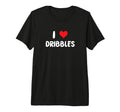 I Love Dribbles Heart Basketball Soccer T-Shirt - Aesthetic Graphic Unisex