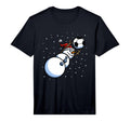 Goalkeeper Soccer Snowman Performance T-Shirt - Custom Art Print for Adults