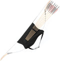 LWANO Archery Bow Carrier with Arrow Slots, Archery Bow and Arrow Holder for Recurve Horsebow Traditional Bow, Adjustable Shoulder Strap