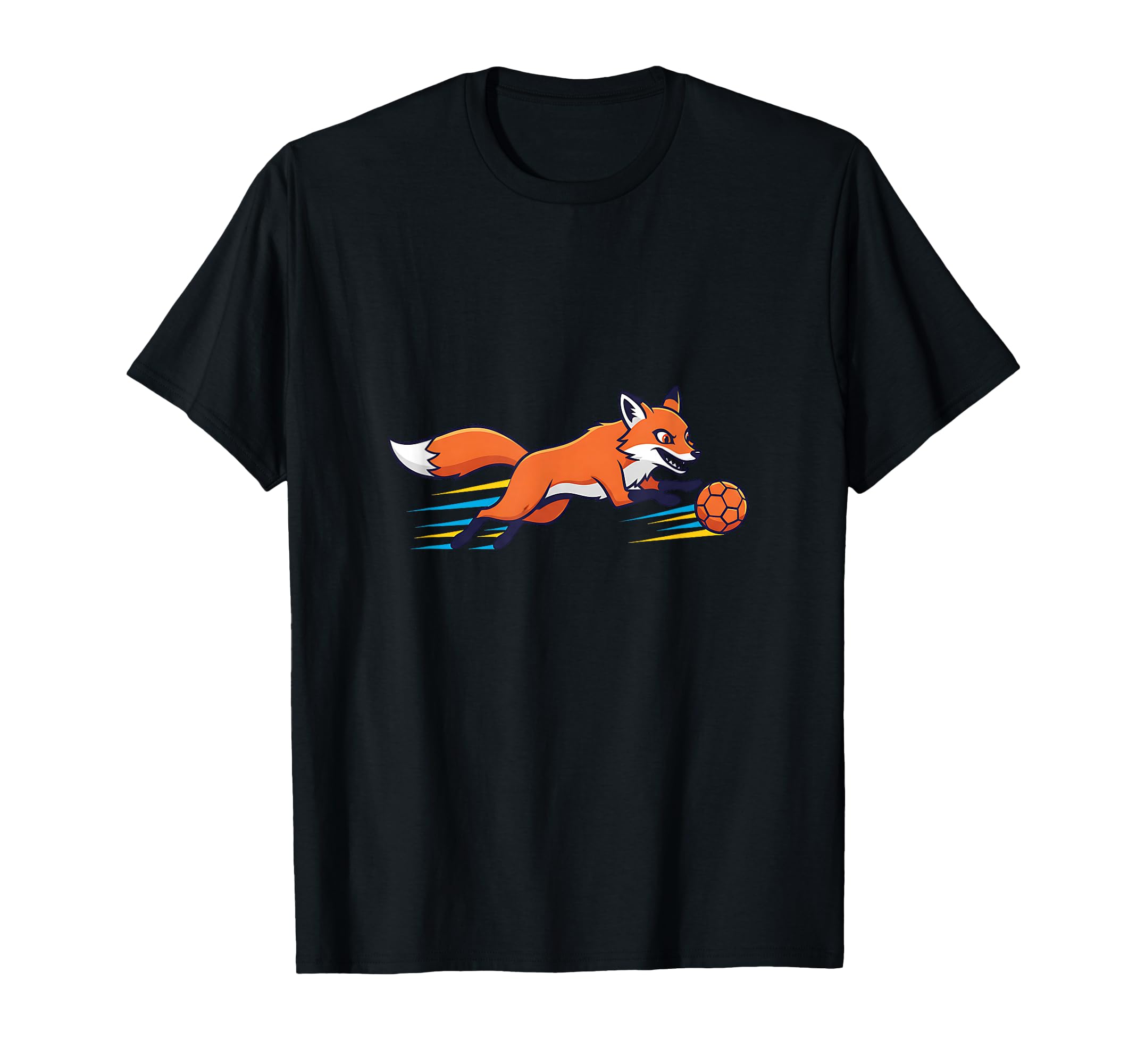 Speedy Fox Football Striker Running T-Shirt - Aesthetic Graphic Men Women