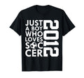 2012 Just Who Loves Soccer 14Th T-Shirt - Casual Everyday Wear for Adults