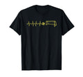 Funny Soccer Heartbeat Ecg Football T-Shirt - Novelty Apparel for Adults