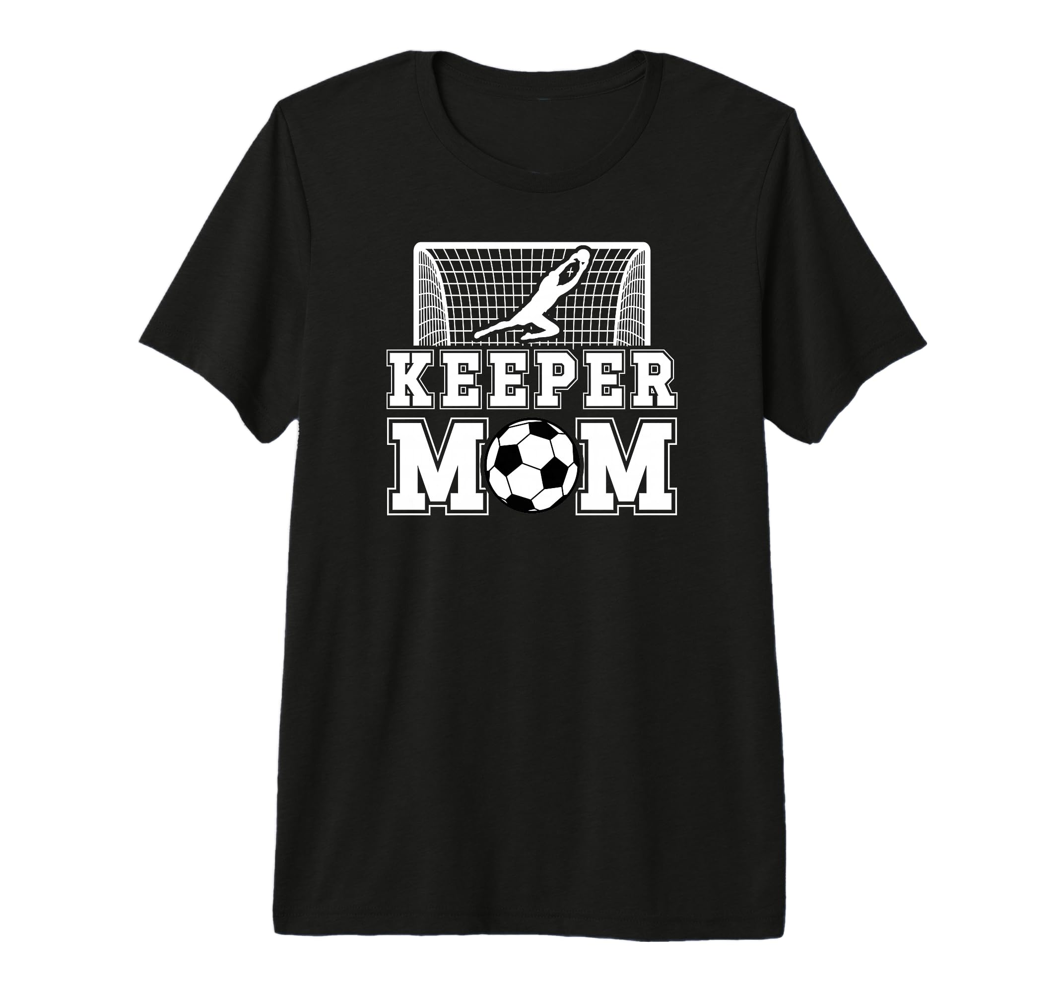 Soccer Keeper Mom Soccer Goalkeeper T-Shirt - Minimalist Print for Adults
