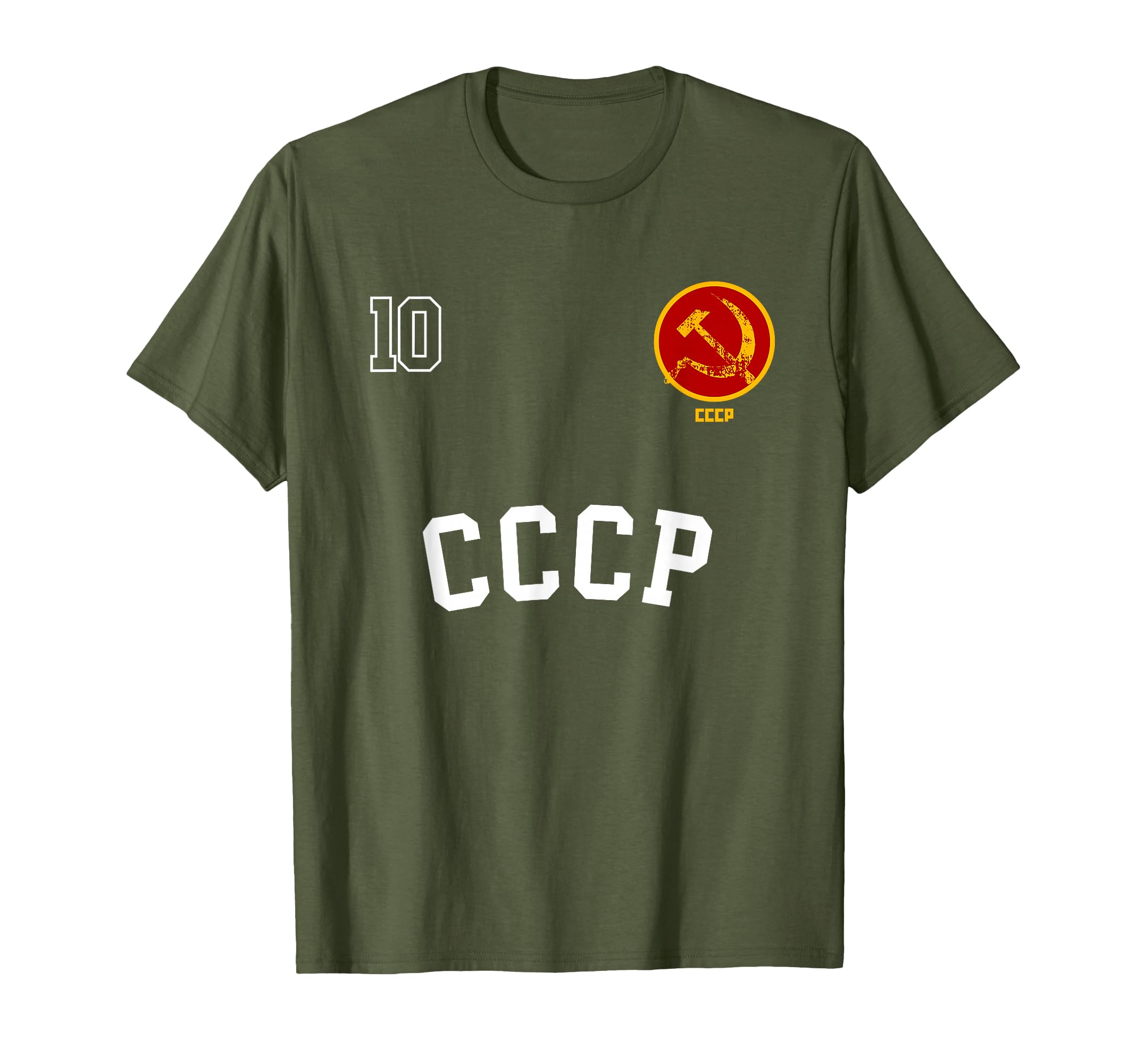 Cccp Soccer Hammer Sickle Soviet Union T-Shirt - Novelty Apparel Unisex
