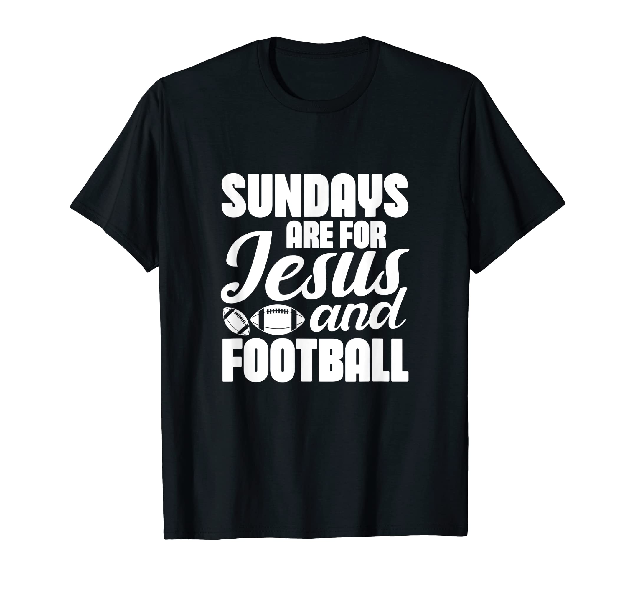 Football Christian Sundays Are Jesus T-Shirt - Fun Novelty Design Unisex