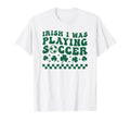 Soccer St Patricks Day Irish Shamrock T-Shirt - Novelty Apparel for Adults