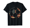 Soccer American Flag Patriotic T-Shirt - Trendy Graphic for Adults