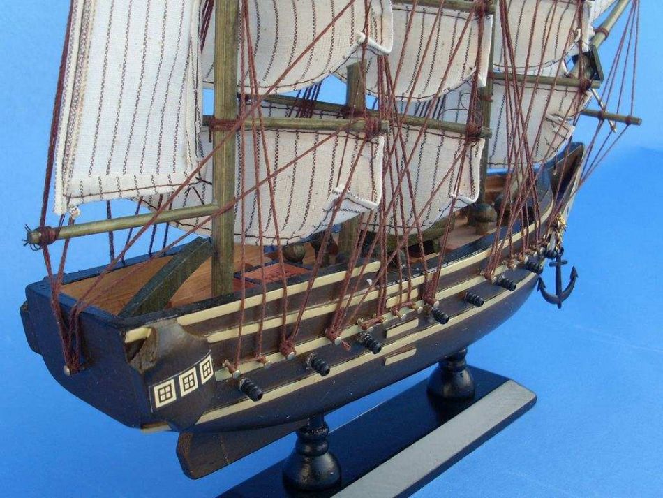 Wooden USS Constitution Tall Model Ship 15""