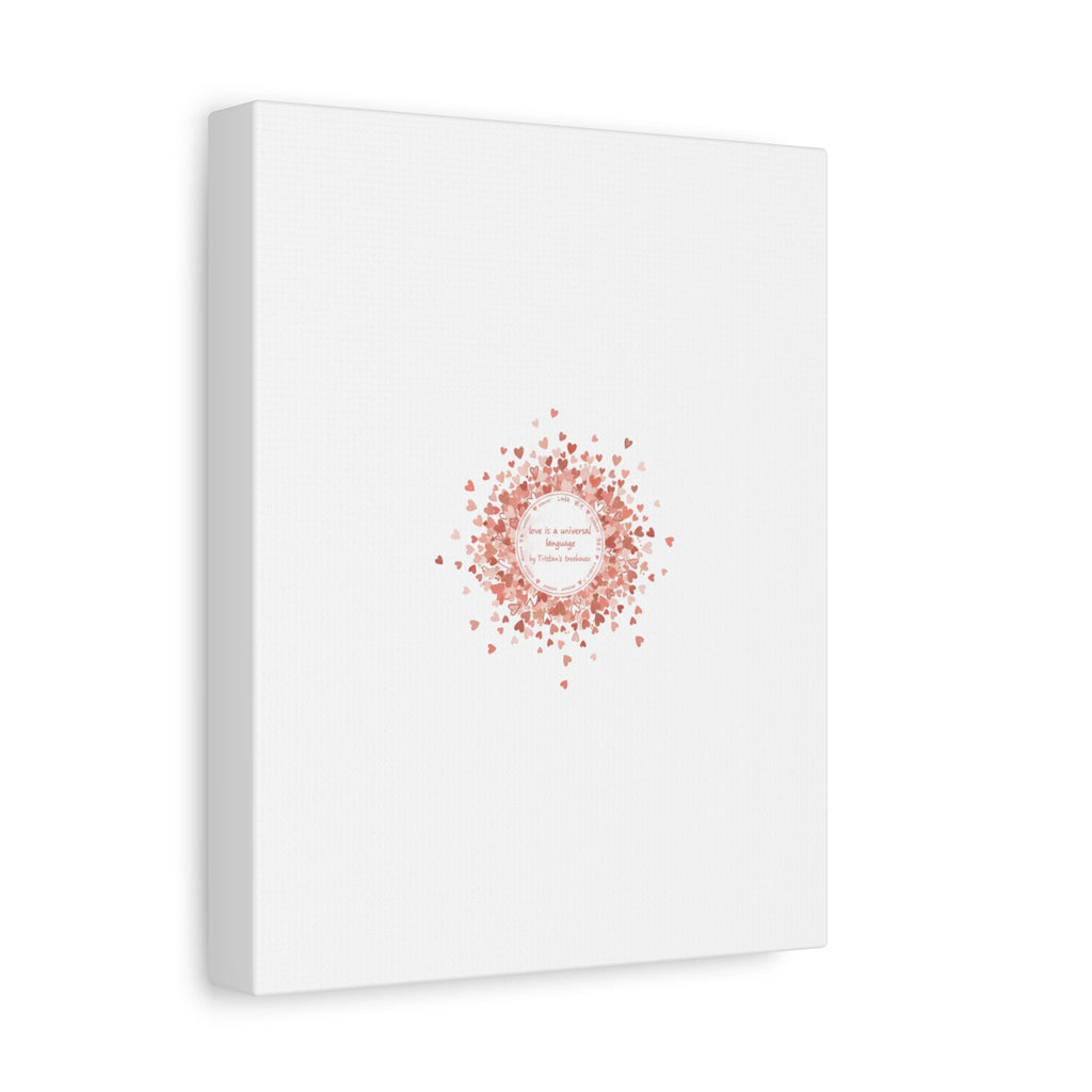 Tiny Heart Confetti Canvas | Matte Stretched Wall Art