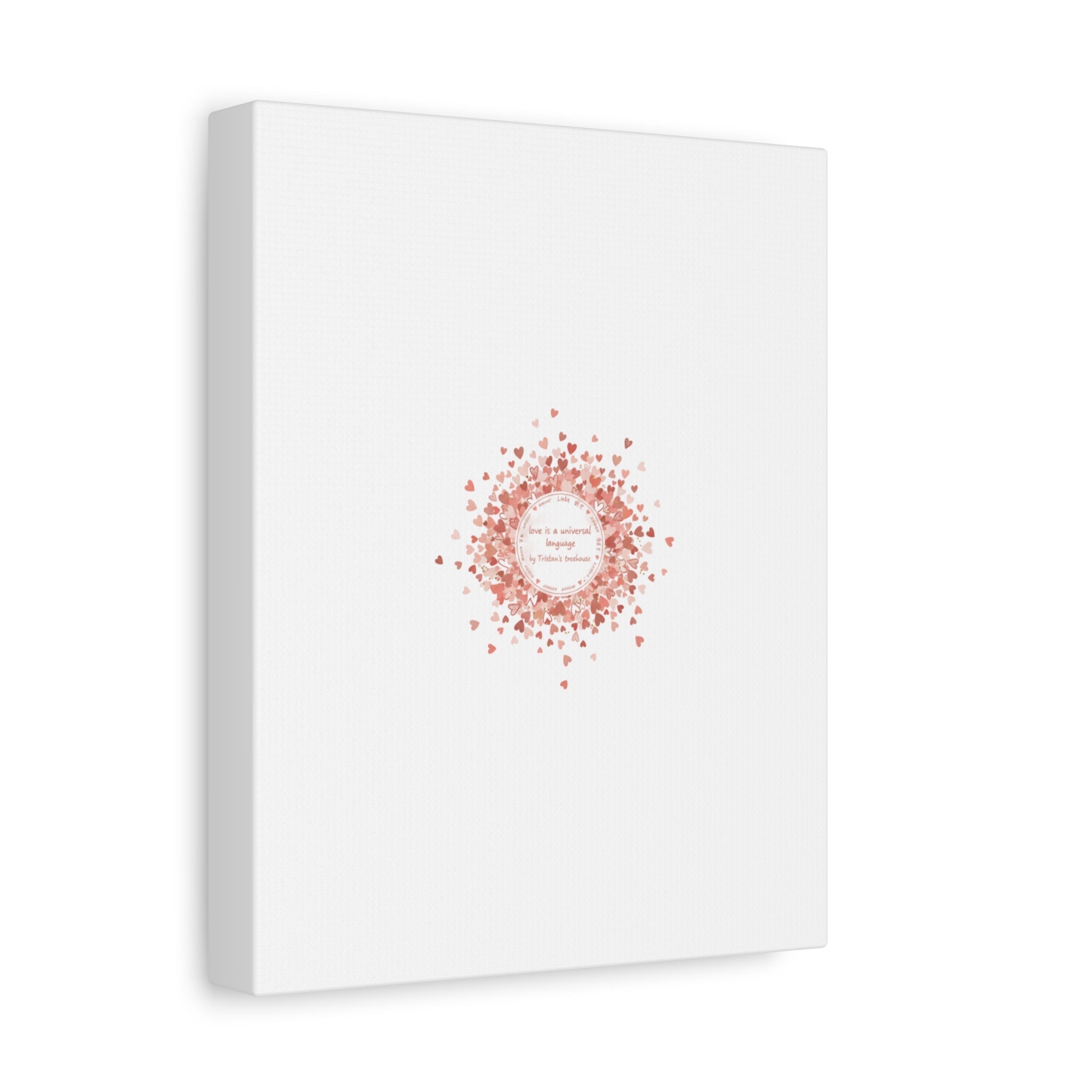 Tiny Heart Confetti Canvas | Matte Stretched Wall Art