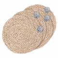 Sand Dollar Twisted Seagrass Placemats - set of 4