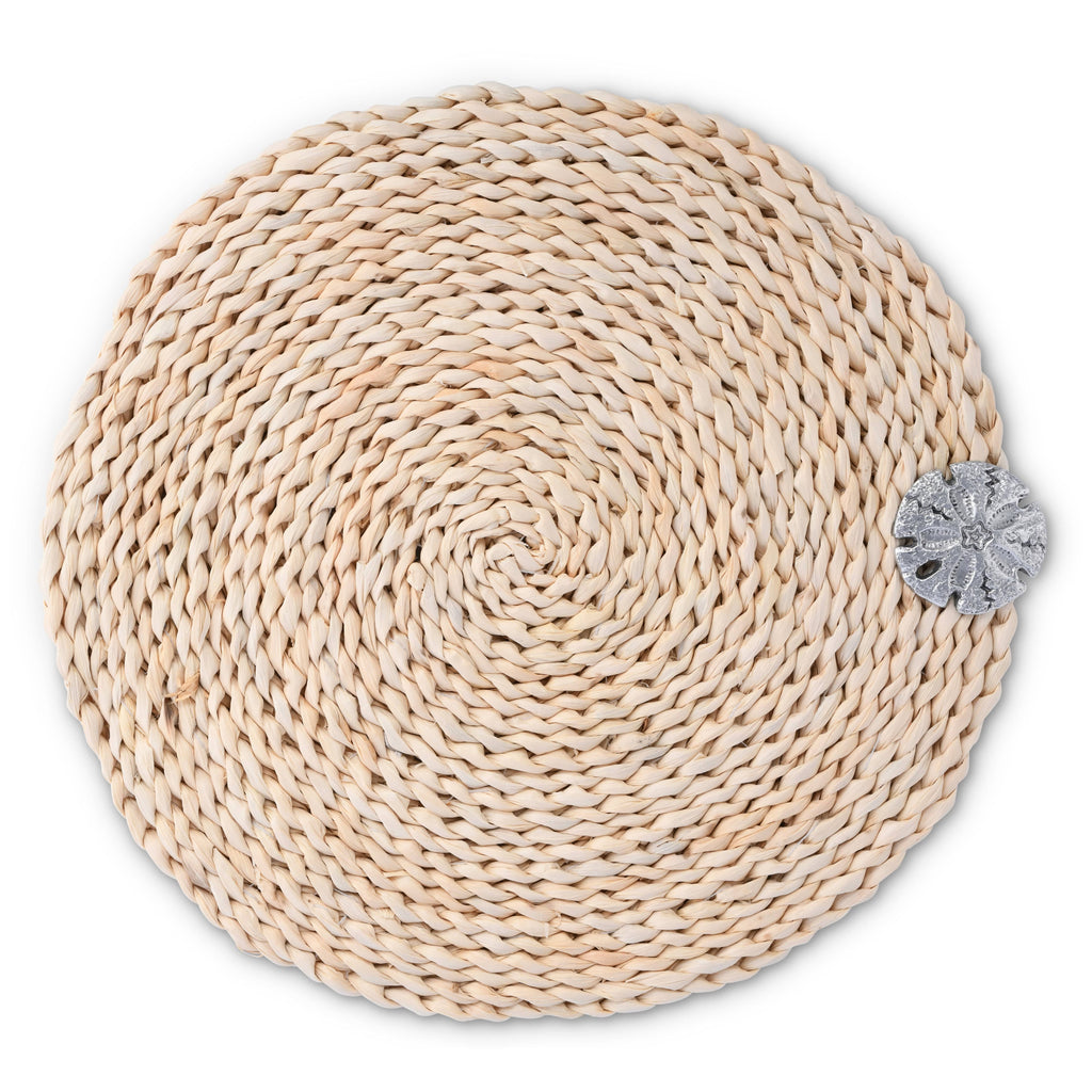 Sand Dollar Twisted Seagrass Placemats - set of 4