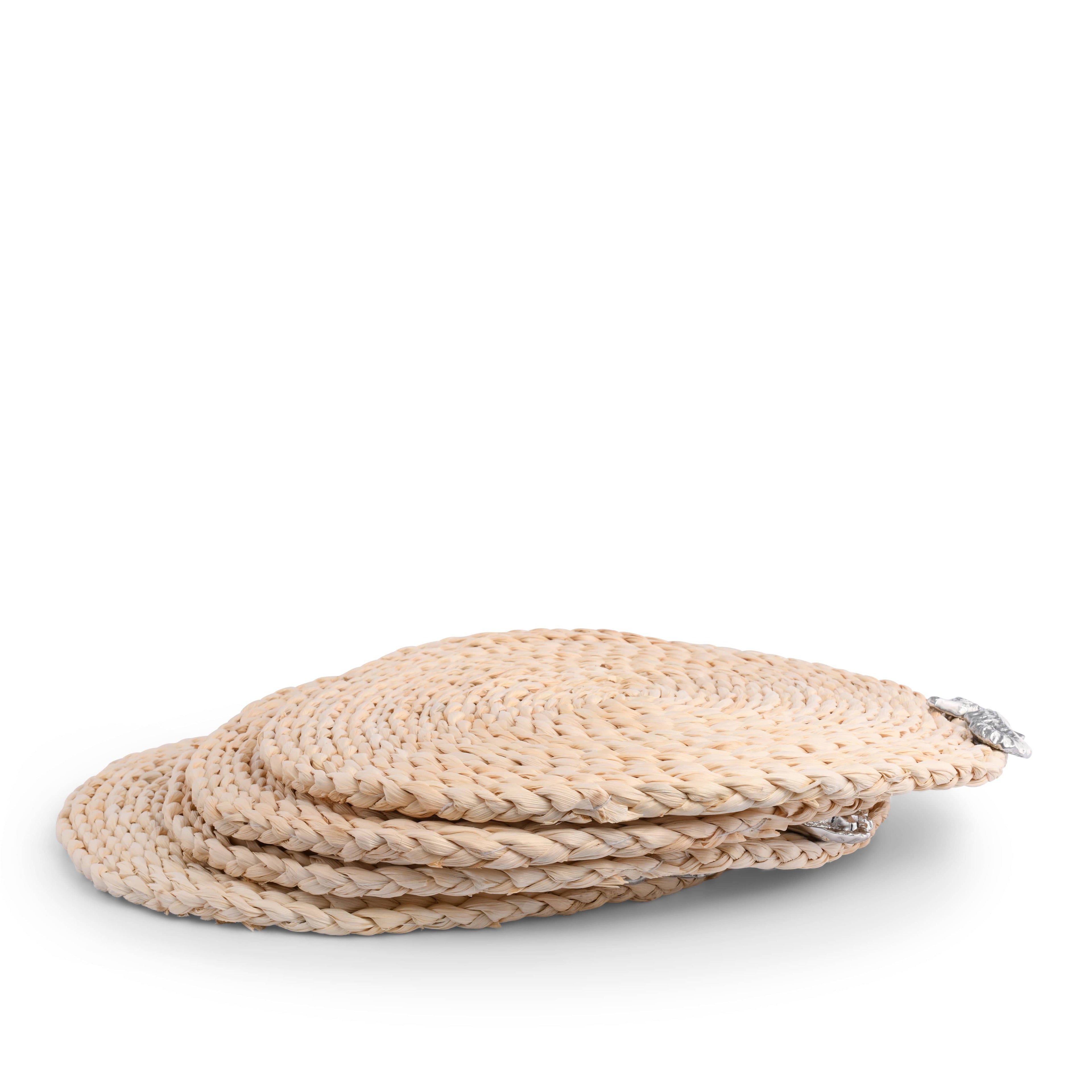 Sand Dollar Twisted Seagrass Placemats - set of 4