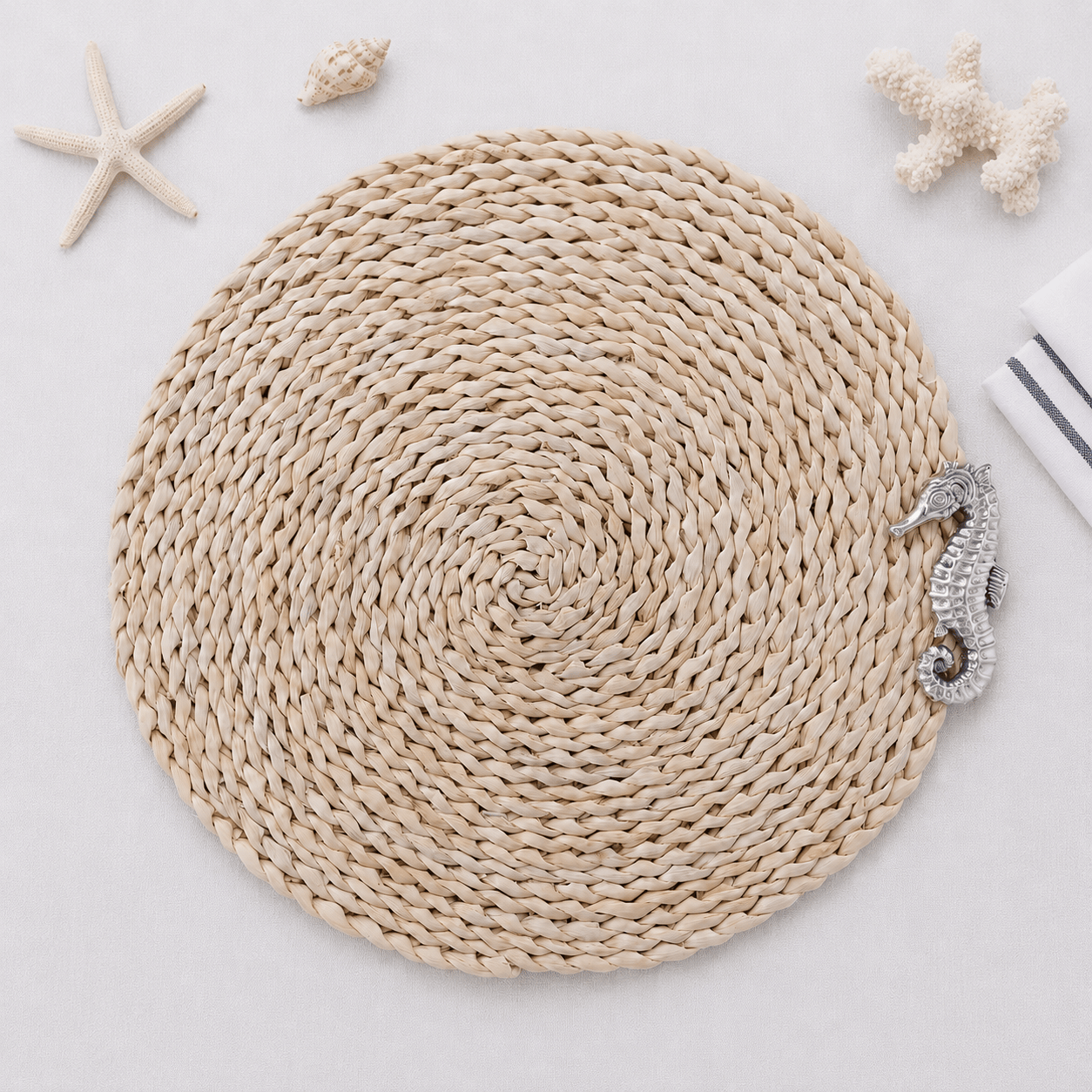 Sea Horse Twisted Seagrass Placemats - set of 4