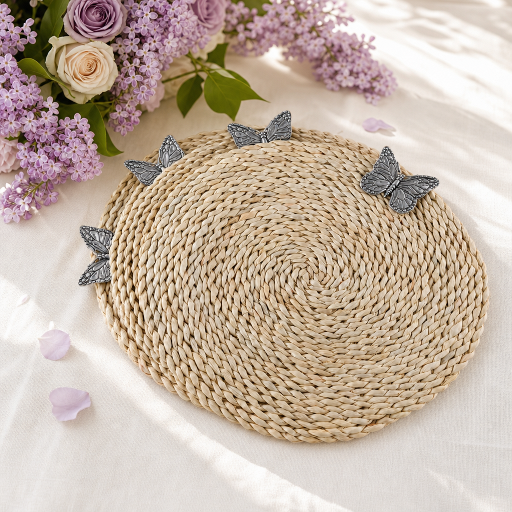Butterfly Twisted Seagrass Placemats - set of 4