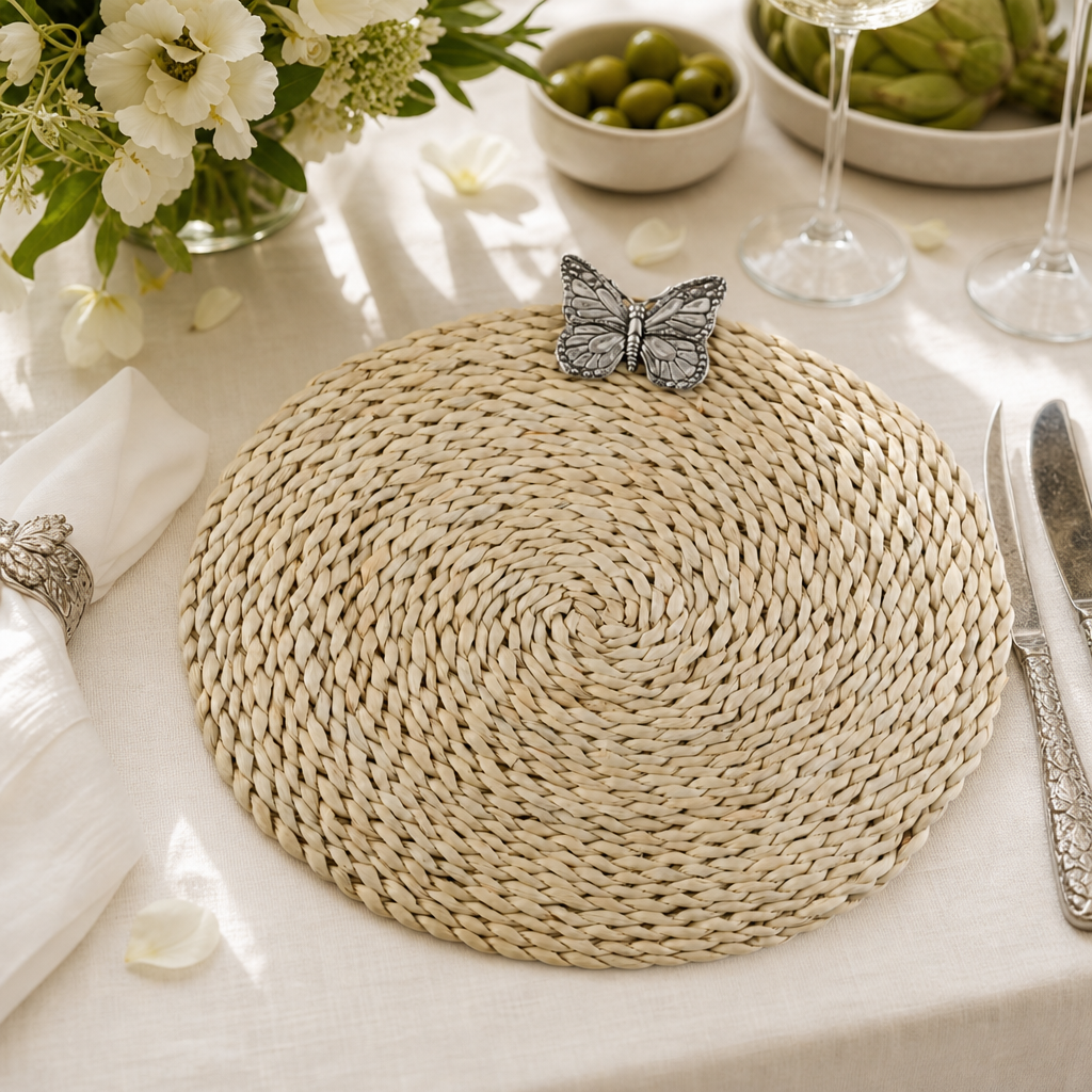 Butterfly Twisted Seagrass Placemats - set of 4
