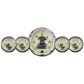 AutoMeter Gauge Kit 5 Pc 3-3/8in. & 2-1/16in. Elec Speedo W/Wheel Odo Prestige Antq. Ivory 2002