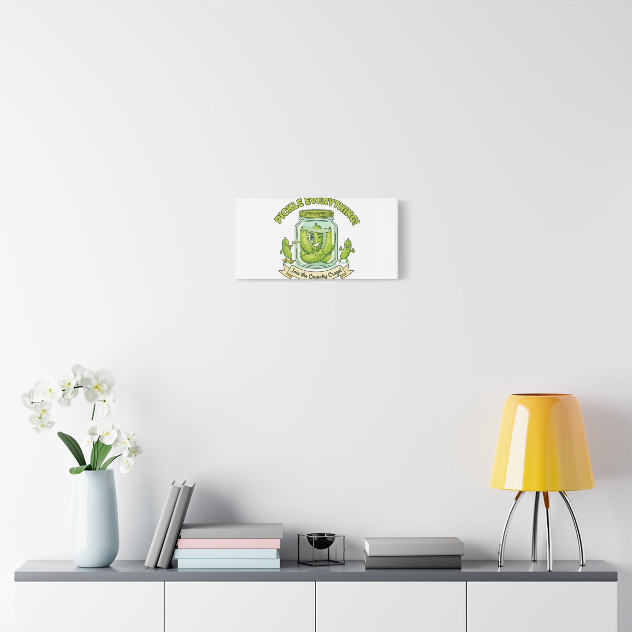 Pickle Everything! Matte Canvas | Brine Design, Pickle Lover Art