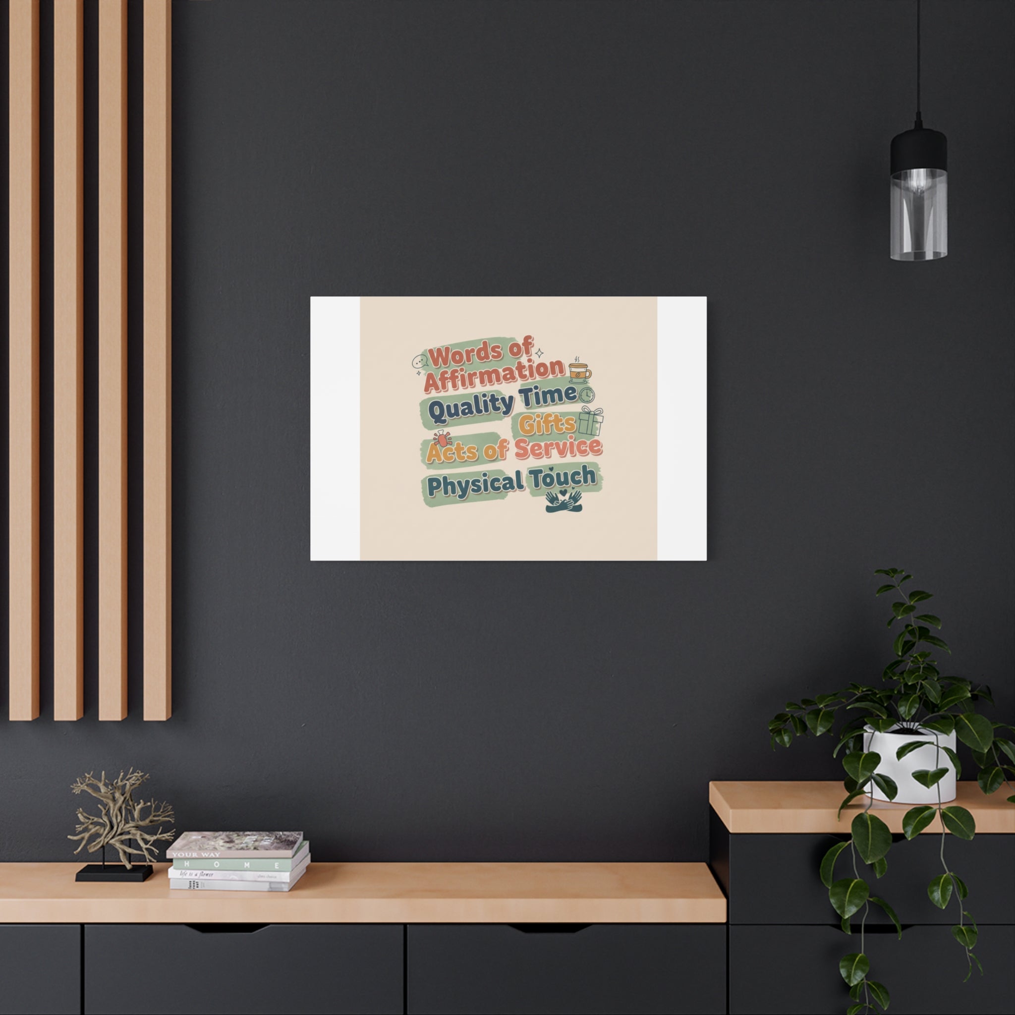 Love Languages List Matte Canvas Wall Art | love language meme, relationship humor
