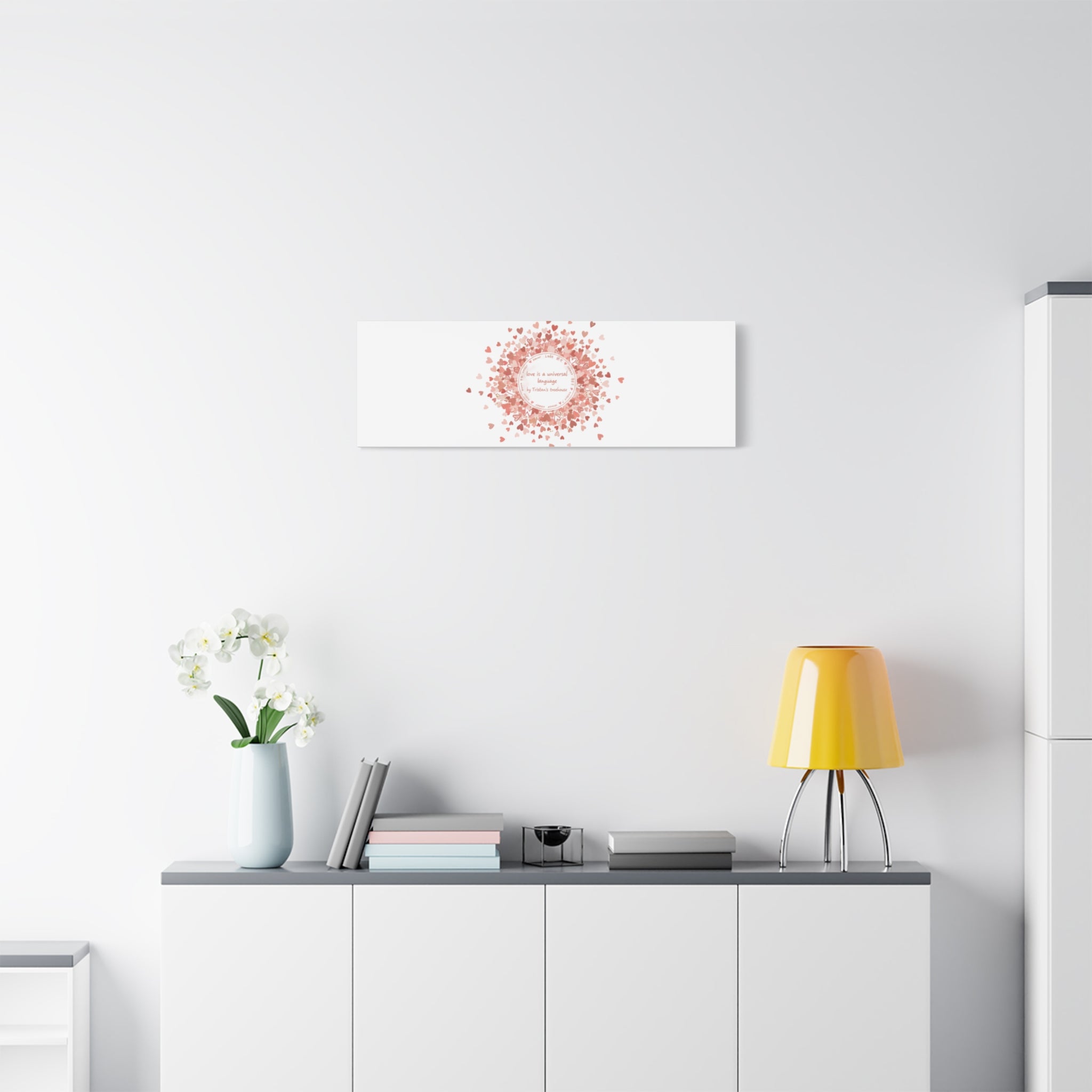Tiny Heart Confetti Canvas | Matte Stretched Wall Art