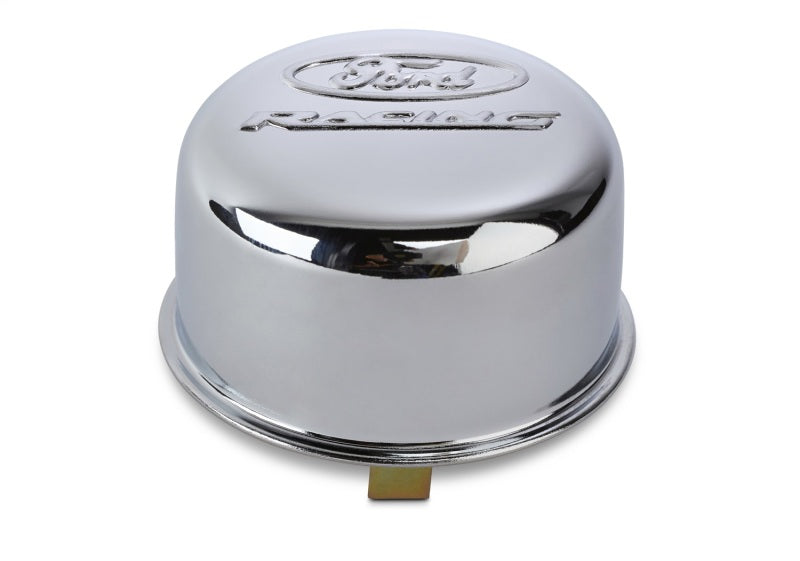 Ford Racing Chrome Breather Cap w/ Ford Racing Logo - Twist Type 302-200