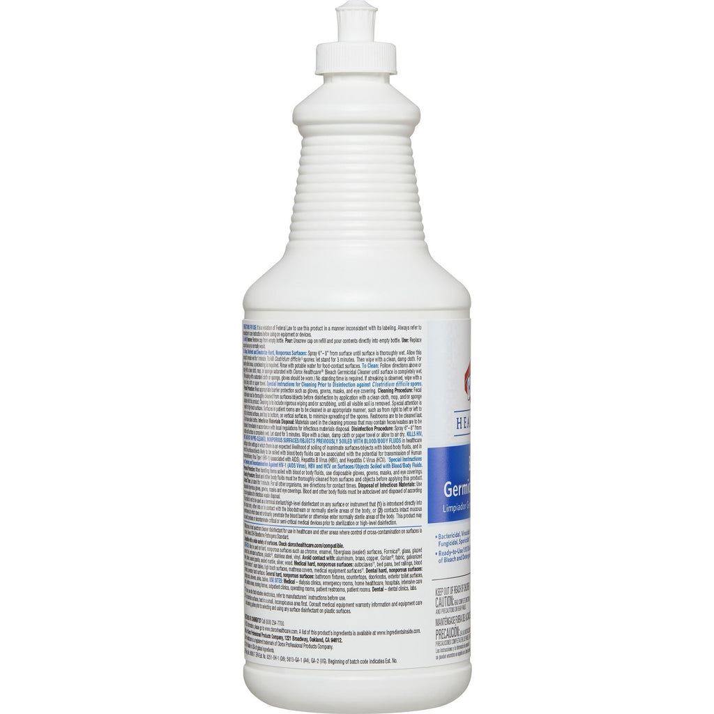 Clorox Healthcare® Bleach Germicidal Cleaner, 32-ounce bottle 68832