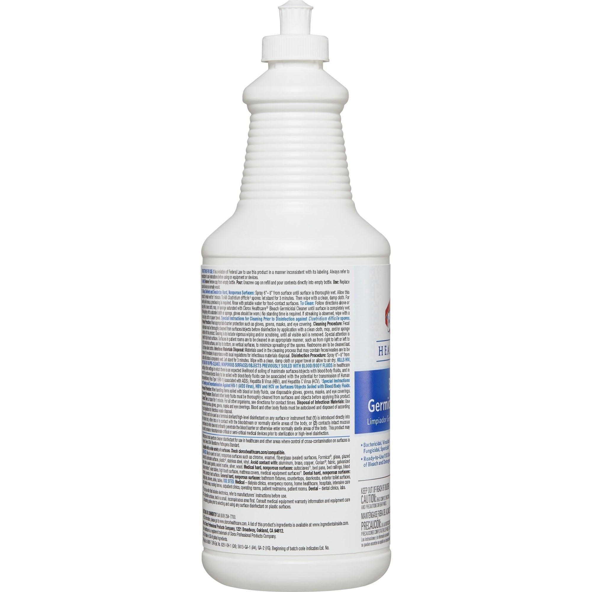 Clorox Healthcare® Bleach Germicidal Cleaner, 32-ounce bottle 68832