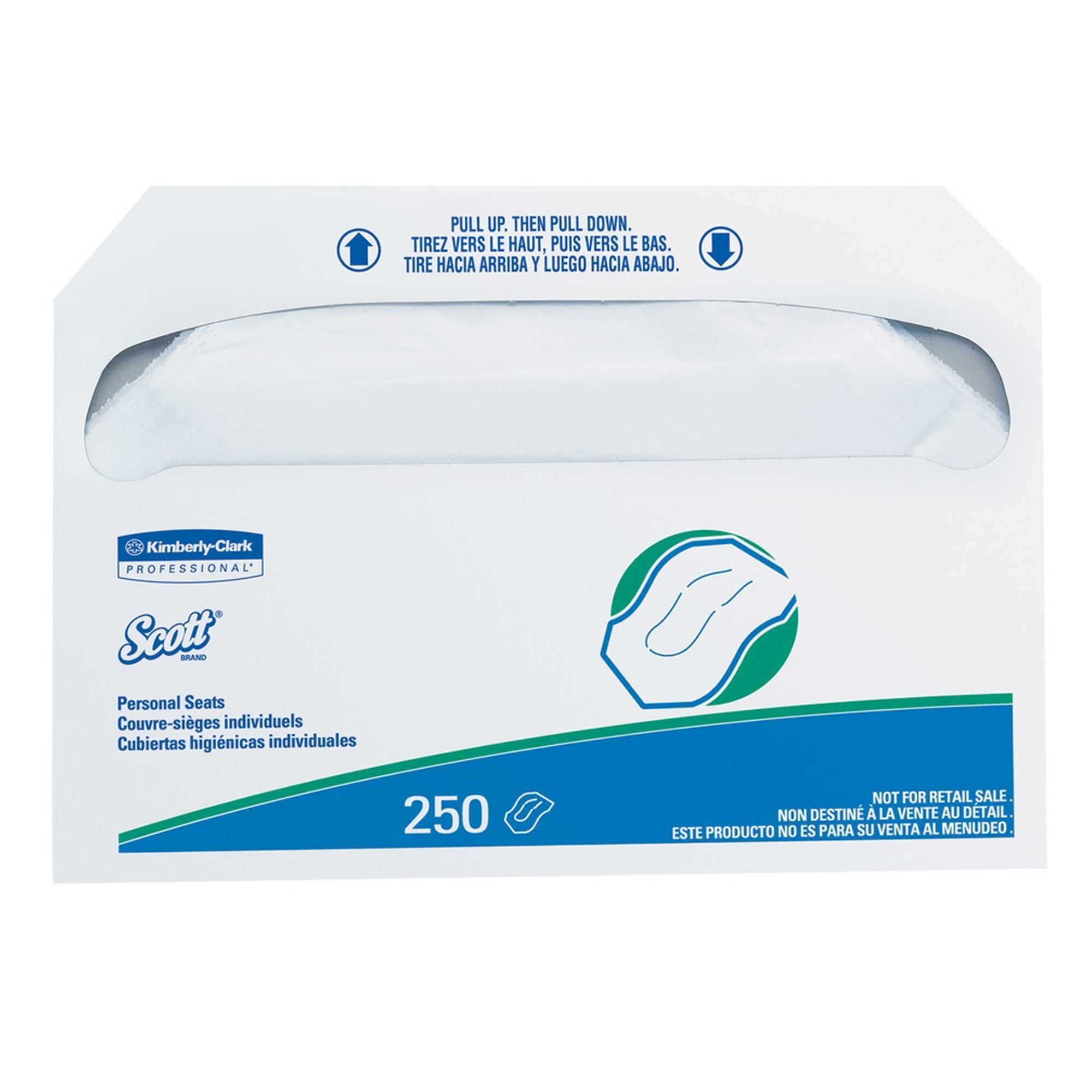 Scott® Toilet Seat Cover, 250 per Pack 39000