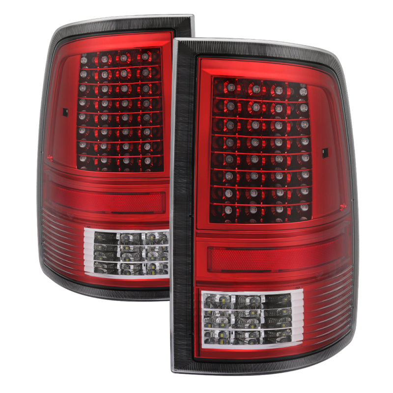 SPYDER xTune Dodge Ram 1500 09-14 Incandescent Model Only LED Tail Lights - Red Clear ALT-JH-DR09-LED-CS-RC 9037498