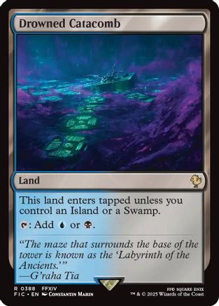 Drowned Catacomb (Surge Foil) (FIC-388) - Commander: FINAL FANTASY Foil