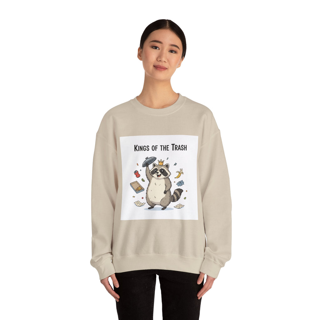 Kings of the Trash Raccoon Sweatshirt | trash panda, raccoon doodle
