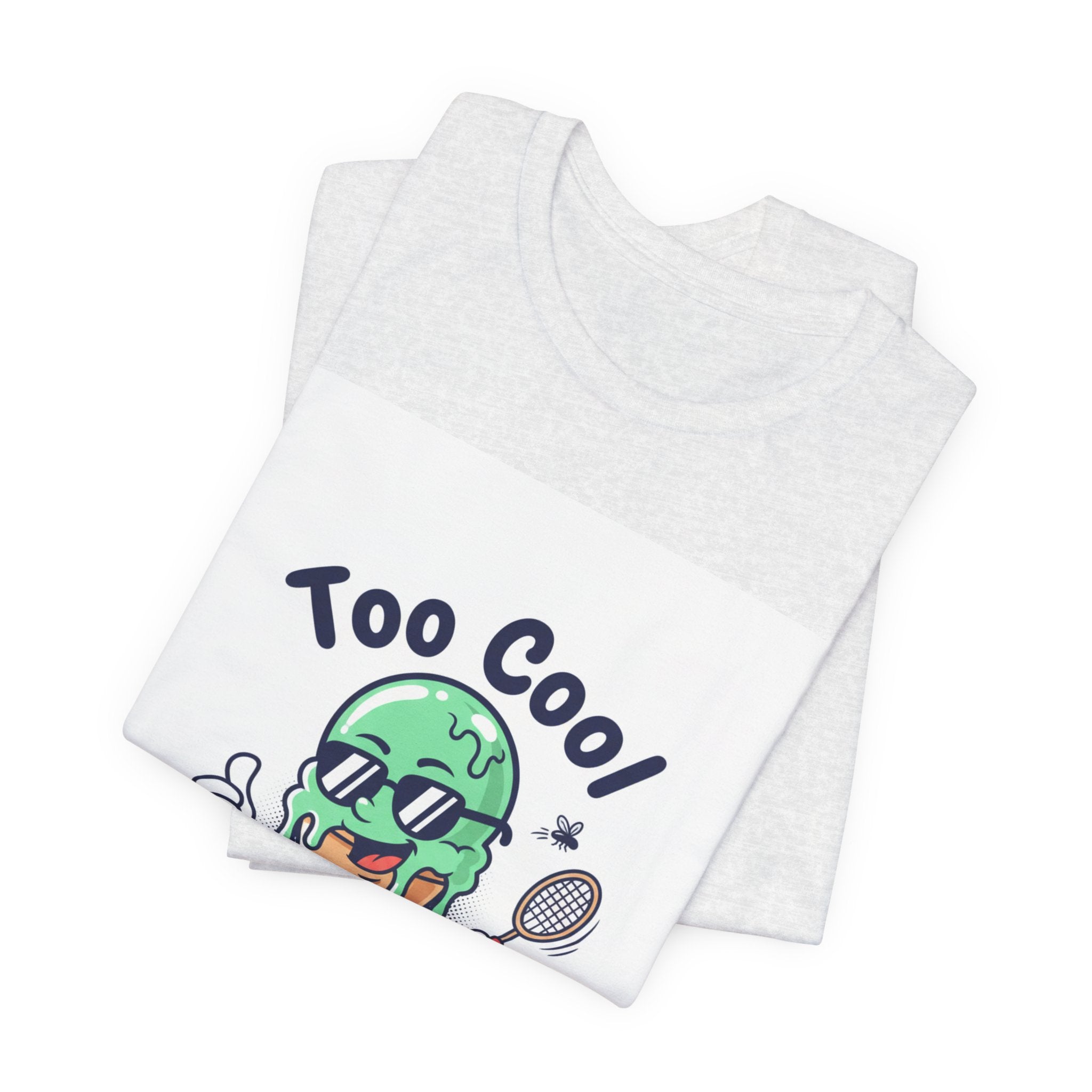 Too Cool Ice Cream Tee – 'Too Cool for the melldom.' Graphic Shirt