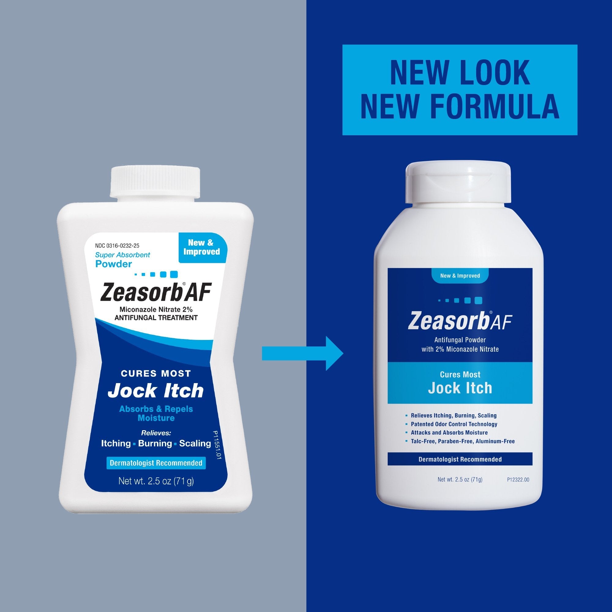 Zeasorb AF Antifungal Treatment Super Absorbent Powder 30316023225