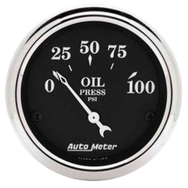 AutoMeter 40-46 Chevrolet Truck 5 Gauge Dash Kit (MPH/FUEL/OILP/WTMP/BAT) - Old Tyme Black 7057-OTB