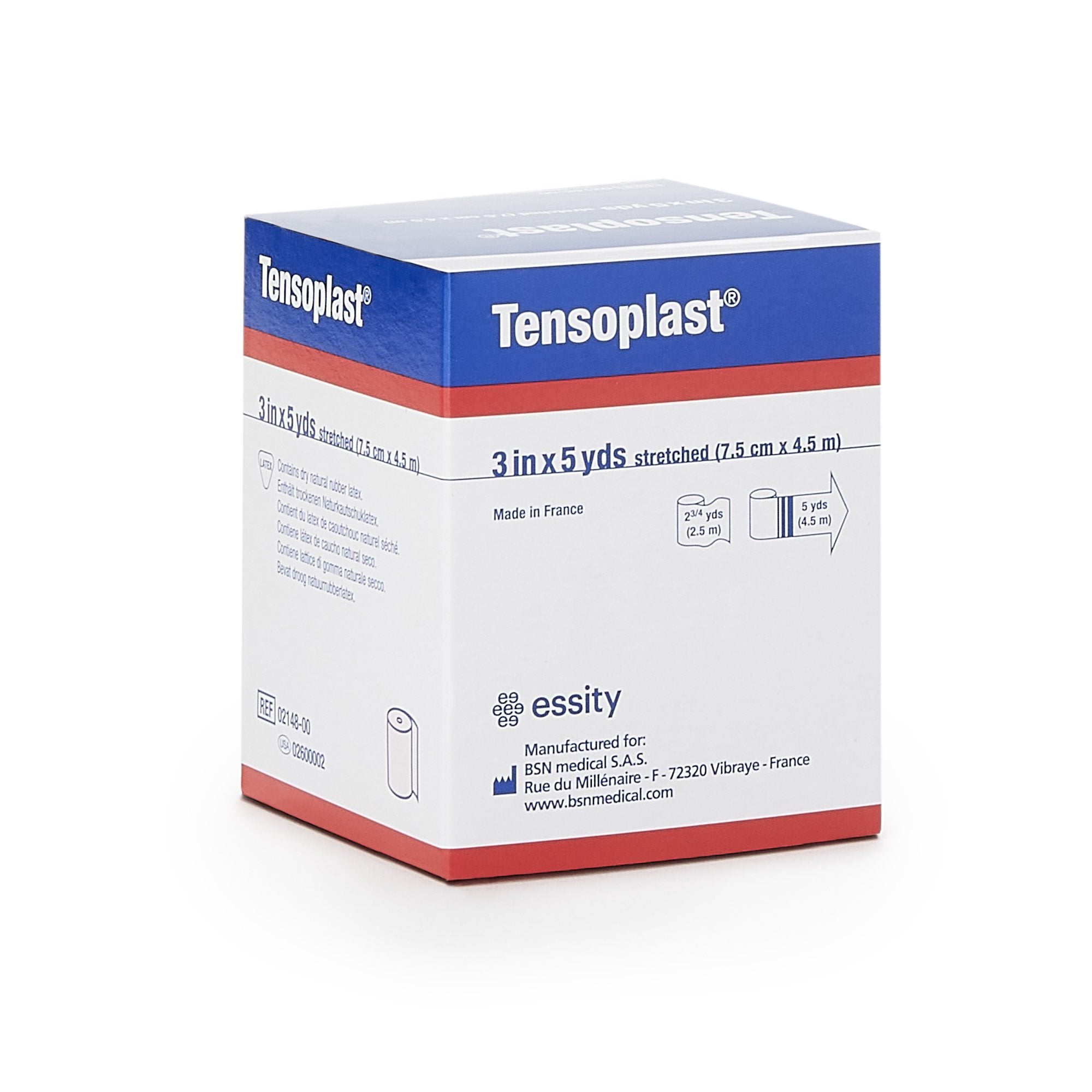 Tensoplast® No Closure Elastic Adhesive Bandage, 3 Inch x 5 Yard 02600002
