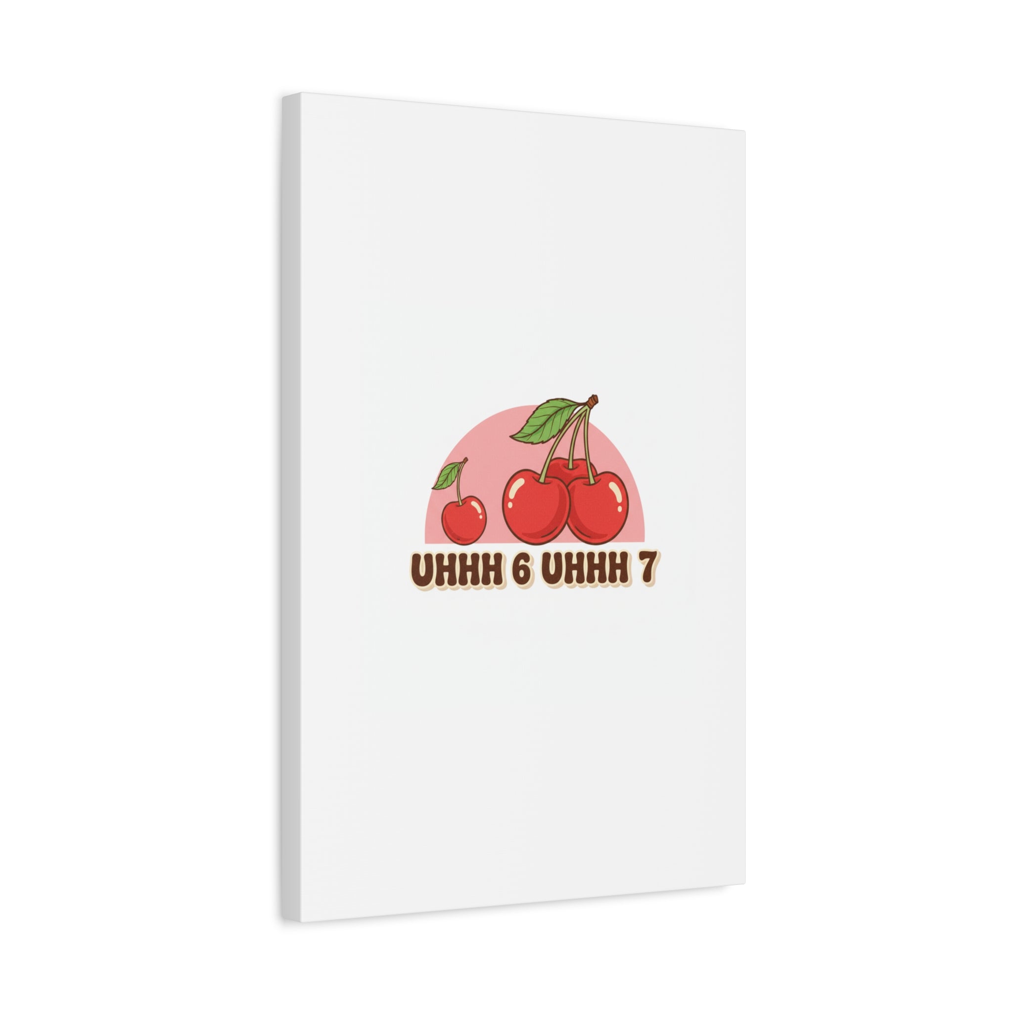 Six Severn Cherry Retro Graphic Canvas | kawaii fruit print, vintage cherry design