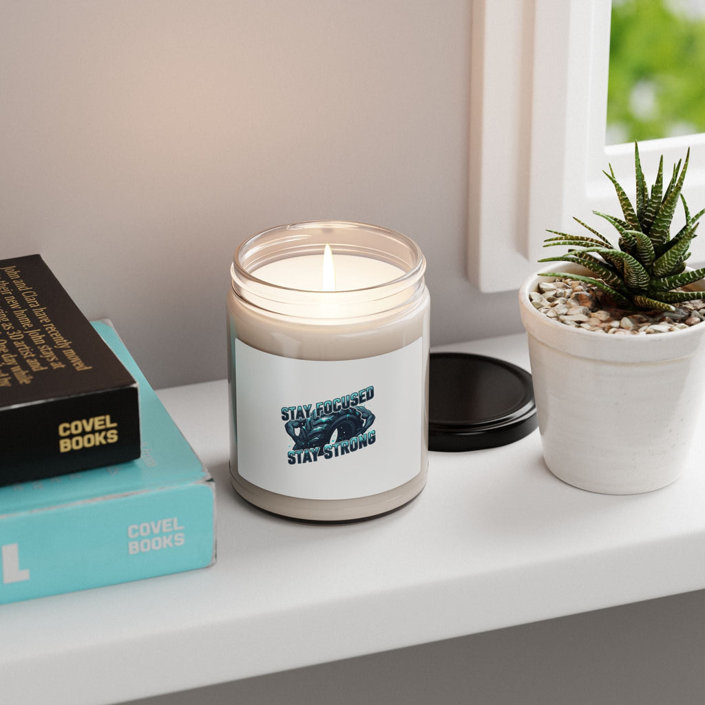 Stay Focused Stay Strong Candle | Winter Workout Motivation, Cold Season Grind