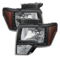 SPYDER Xtune Ford F150 09-14 Amber Crystal LED Headlights Black HD-JH-FF15009-LED-AM-BK 5075499