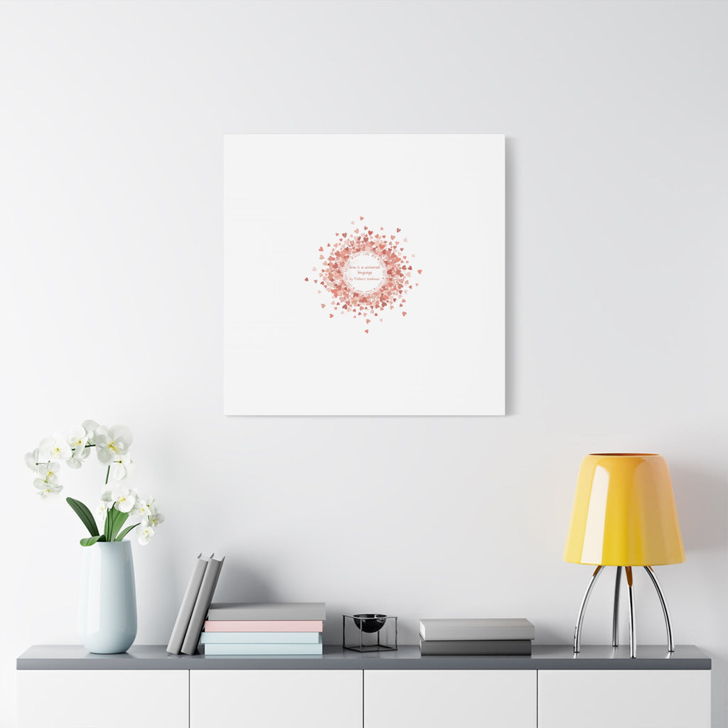 Tiny Heart Confetti Canvas | Matte Stretched Wall Art