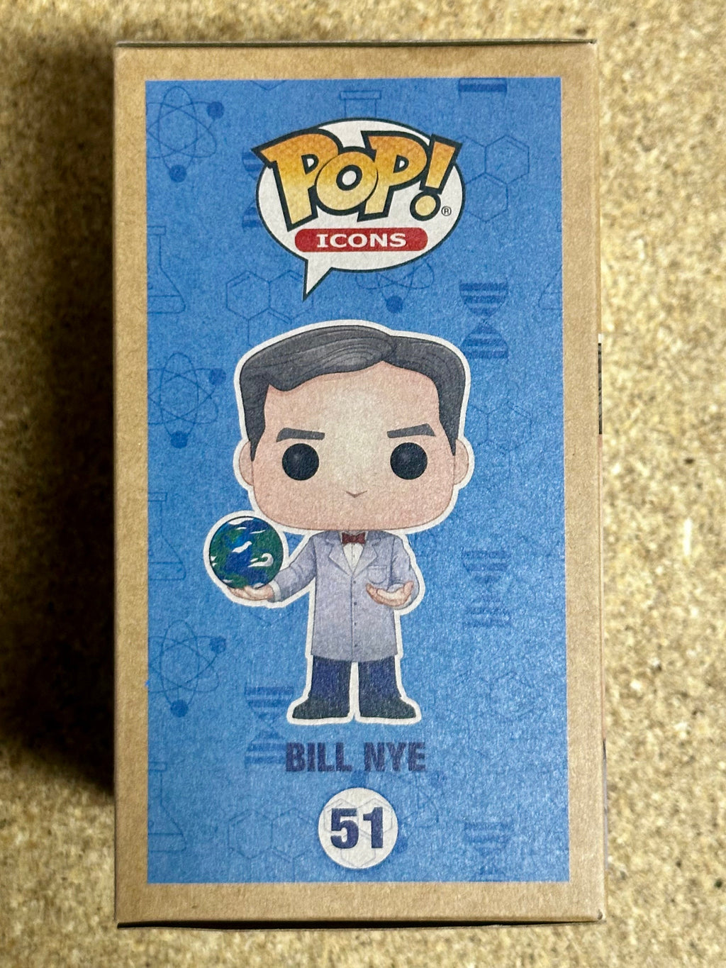 Bill Nye The Science Guy #51 Signed Earth Day Vaulted Funko Pop! With JSA COA