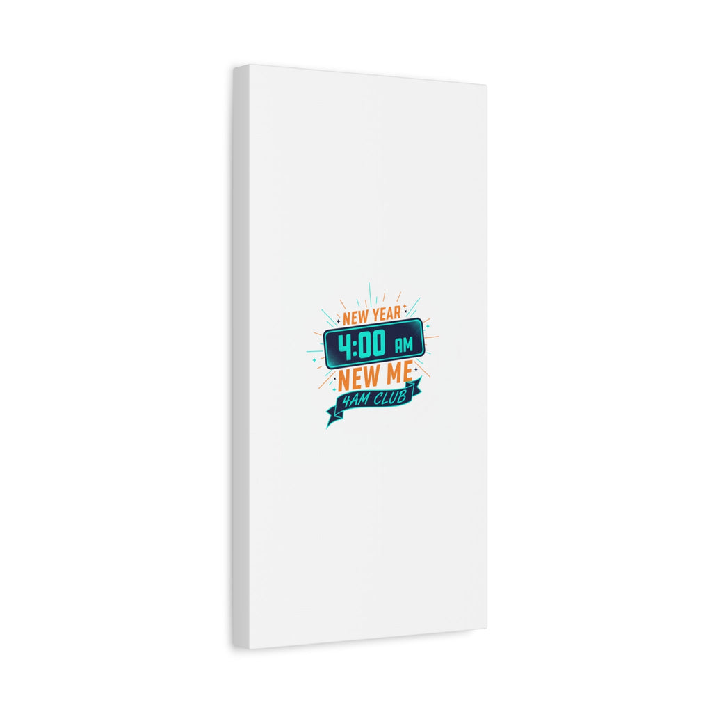 4AM Club New Year Graphic Canvas | Holiday Party Novelty, Festive New Year Decor