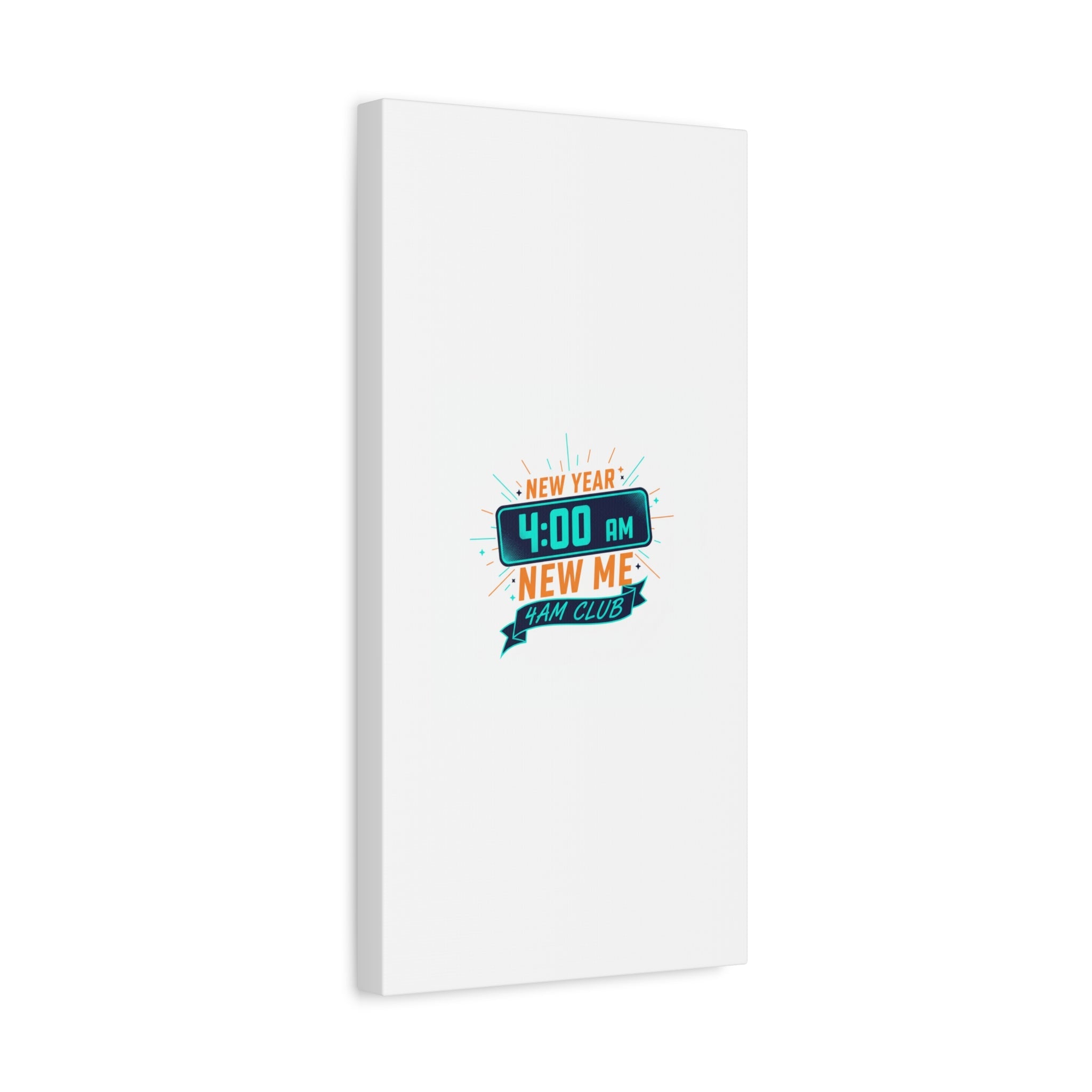 4AM Club New Year Graphic Canvas | Holiday Party Novelty, Festive New Year Decor