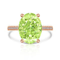Female Versatile Casual Papalacha High Carbon Diamond Ice Flower Ring