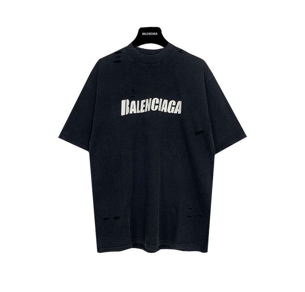 Balenciaga Black T-Shirt Without Collar